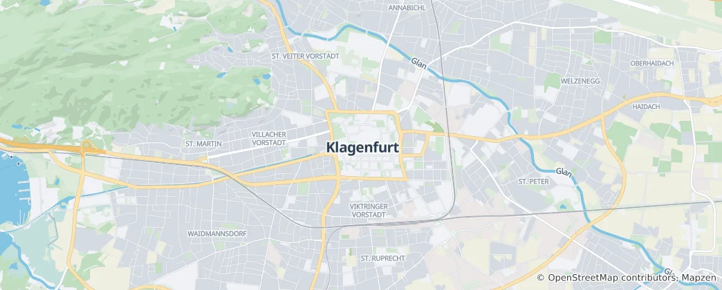 Karte von Klagenfurt