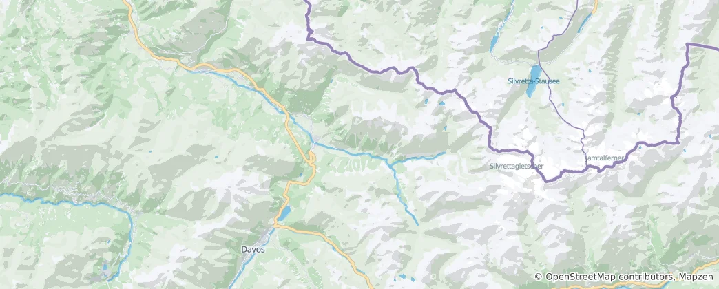Mapa de Klosters-Serneus