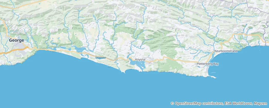Map of Knysna