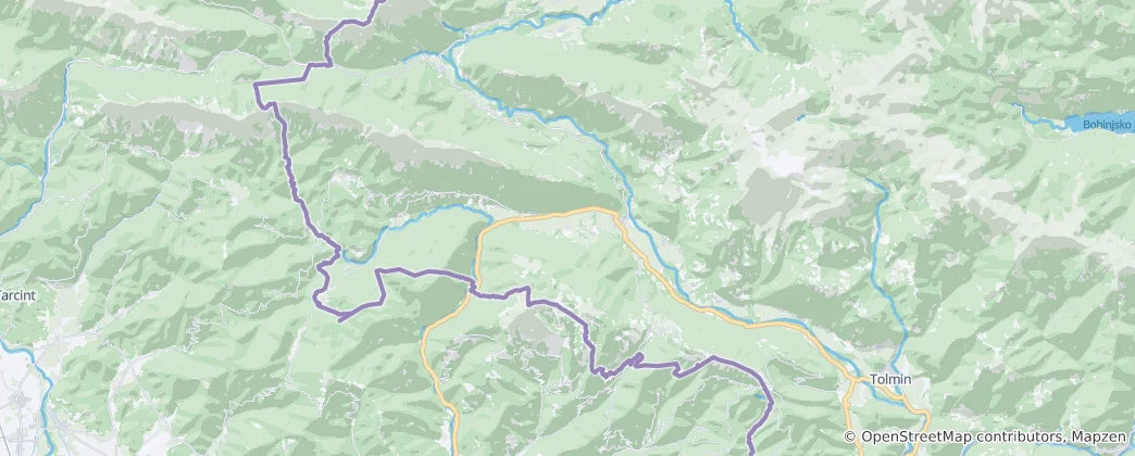 Mapa Občina Kobarid