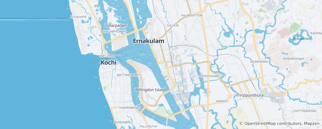 Map of Kochi