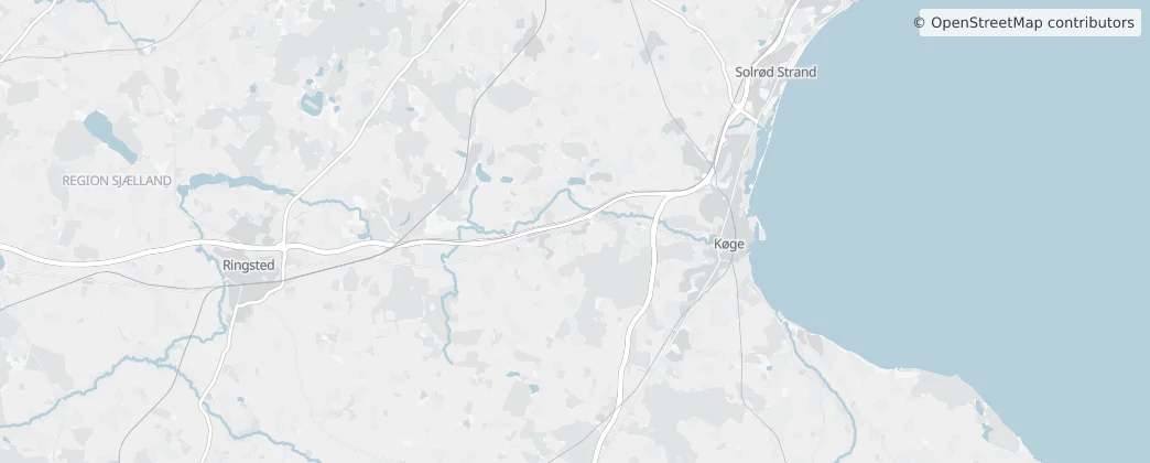 Map of Køge Municipality
