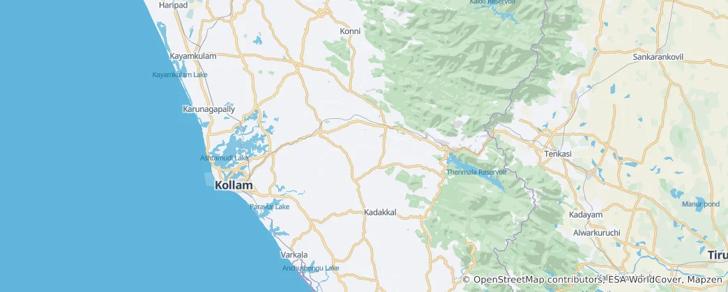 Mapa De Kollam