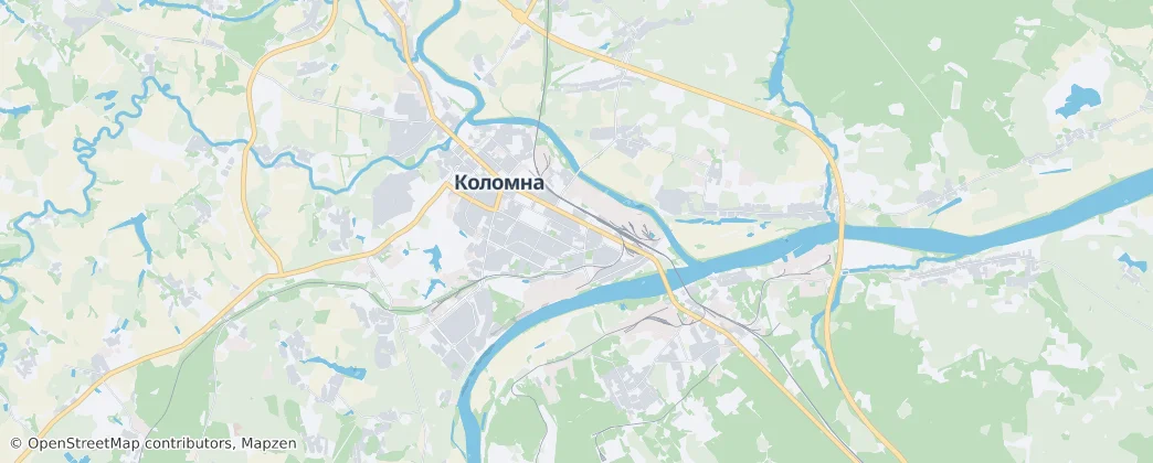 Kolomna — Mapa