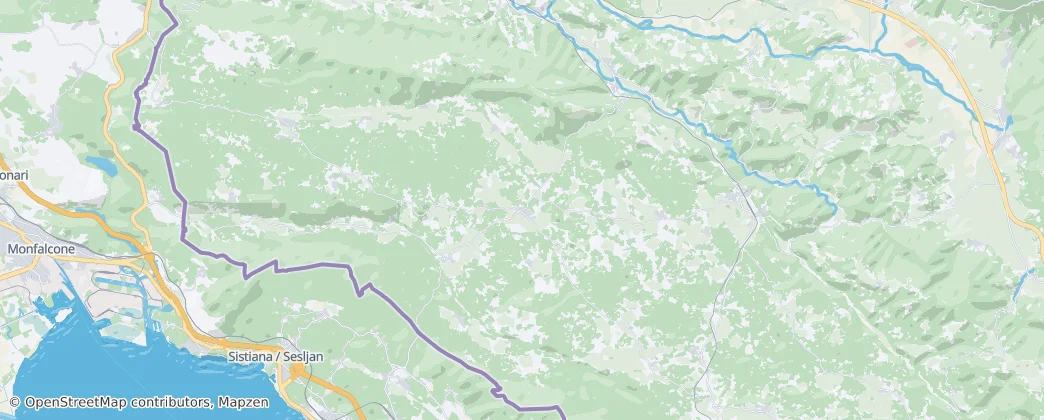 Gmina Komen — Mapa