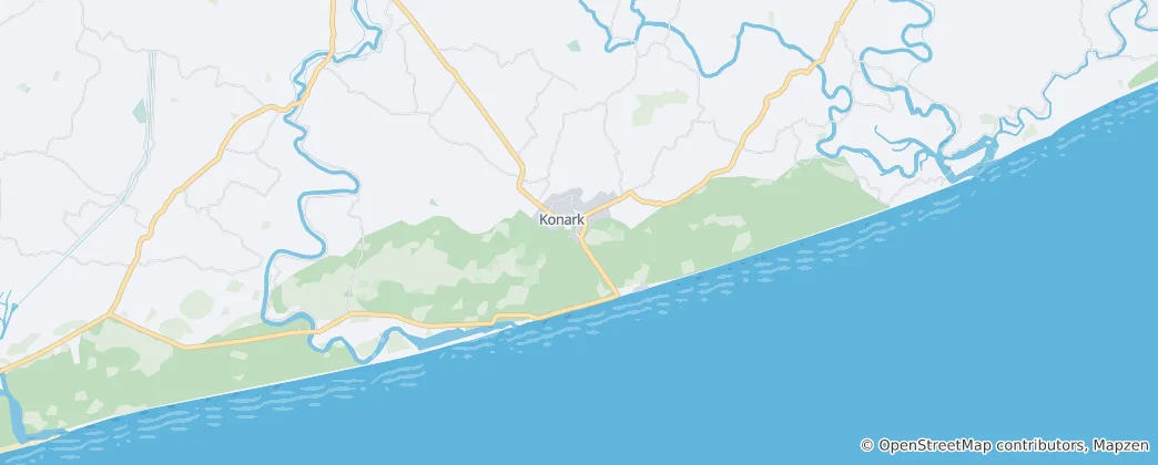 Mapa Konark