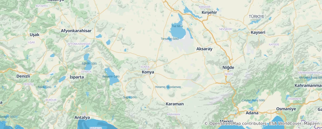 Map of Konya Province