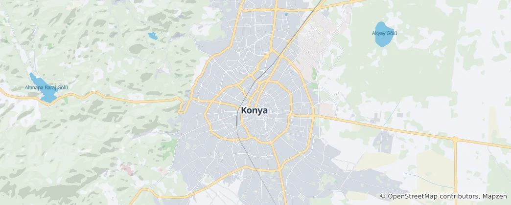 Map of Konya