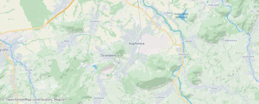 Kopřivnice — Karte