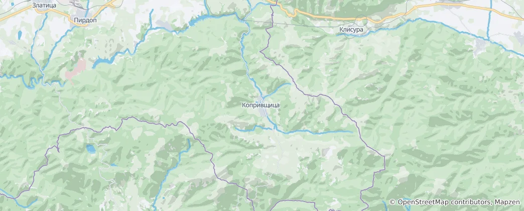 Map of Koprivshtitsa
