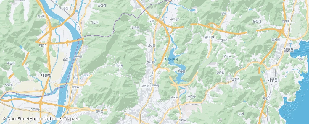 Mapa De Geumjeong-gu