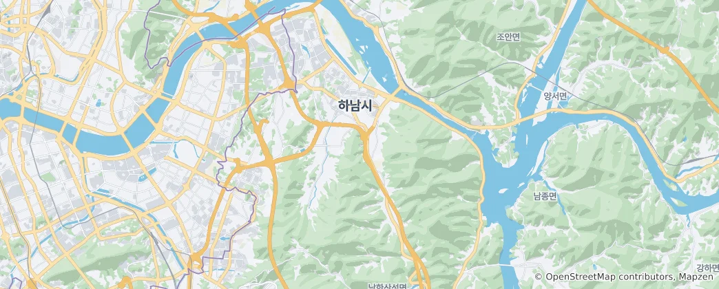 Mappa di Hanam-si