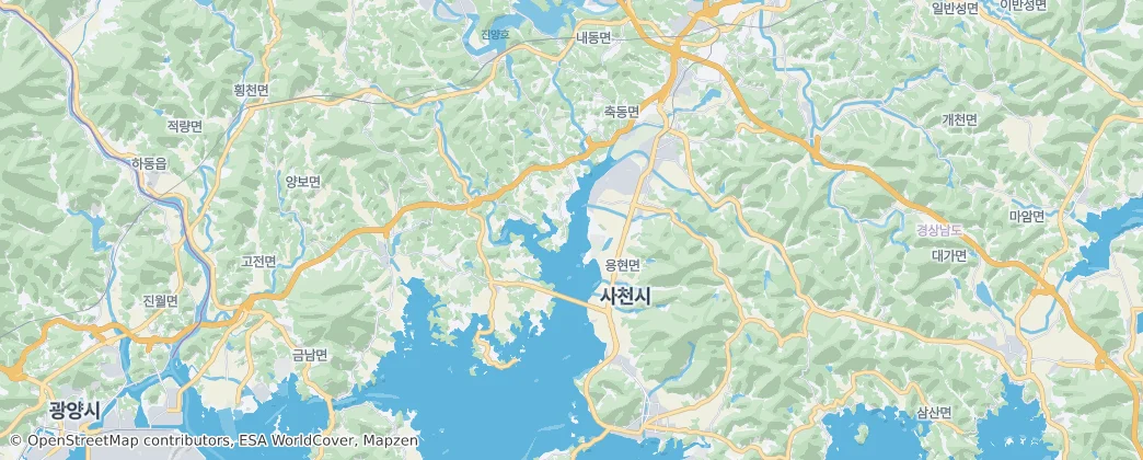 Mapa Sacheon-si