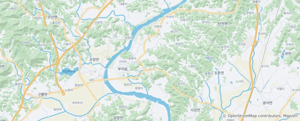 Mapa Buyeo-eup