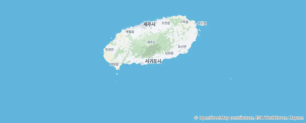 Mapa Seogwipo-si