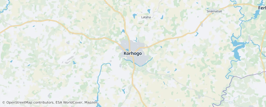 Korhogo — Map