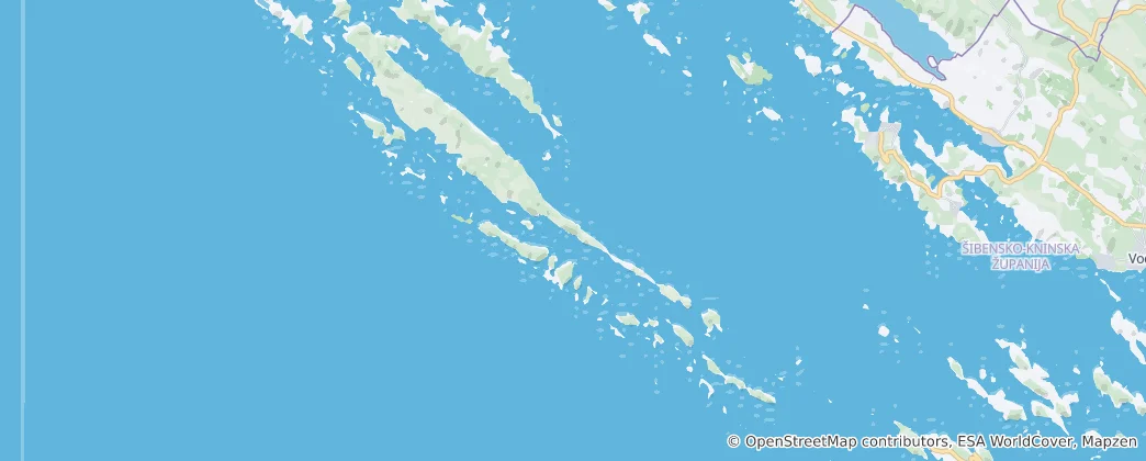 Mappa di Parco Nazionale di Kornati