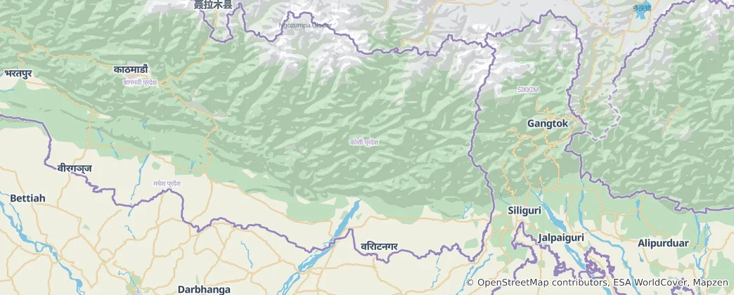 Mapa de Província de Koshi