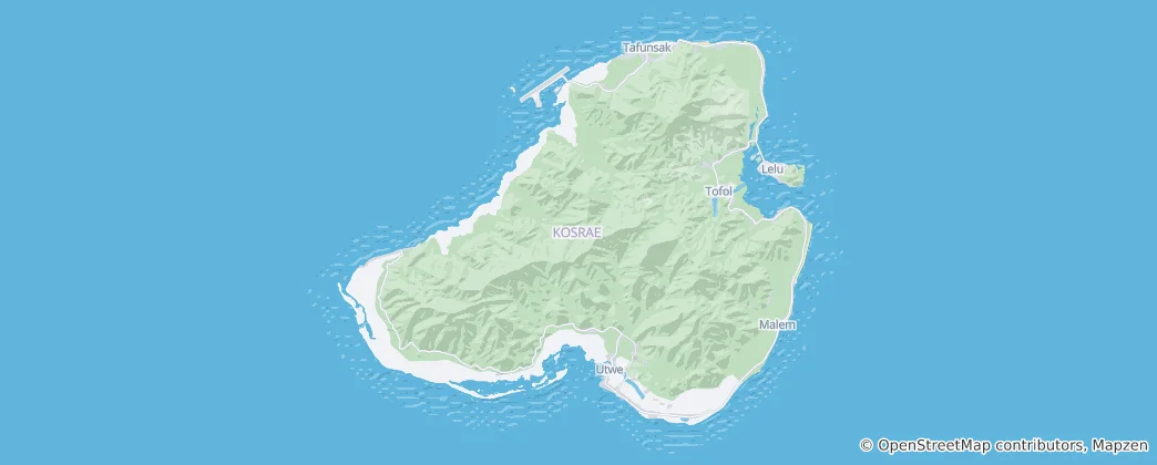 Map of Kosrae