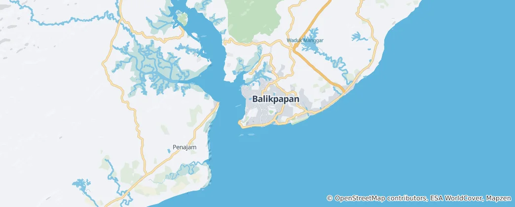 Mapa Kota Balikpapan