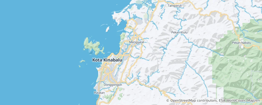 Mapa Okres Kota Kinabalu