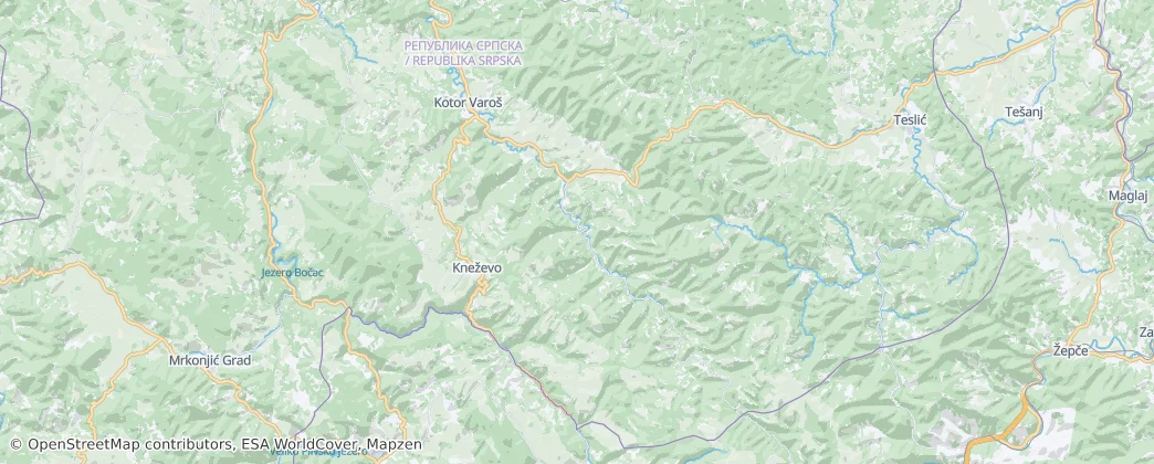 Kotor Varoš — Map