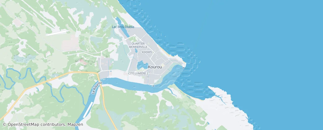 Kourou — Map