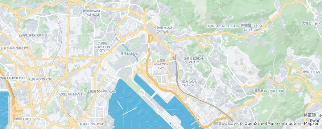 Mappa di Kowloon Bay
