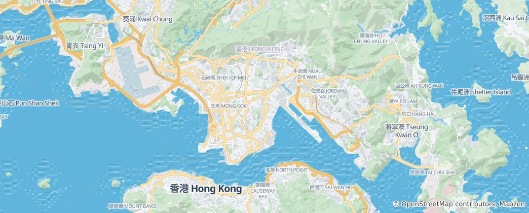 Mappa di Kowloon