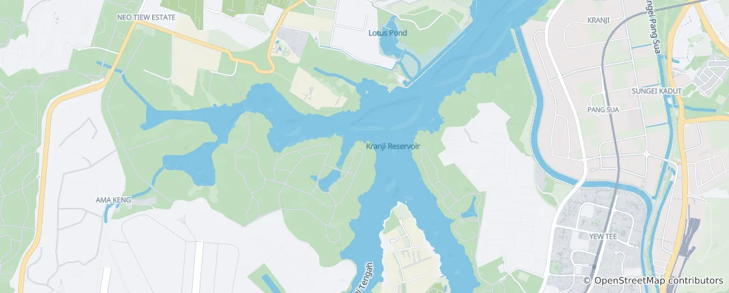 Karte von Kranji Reservoir