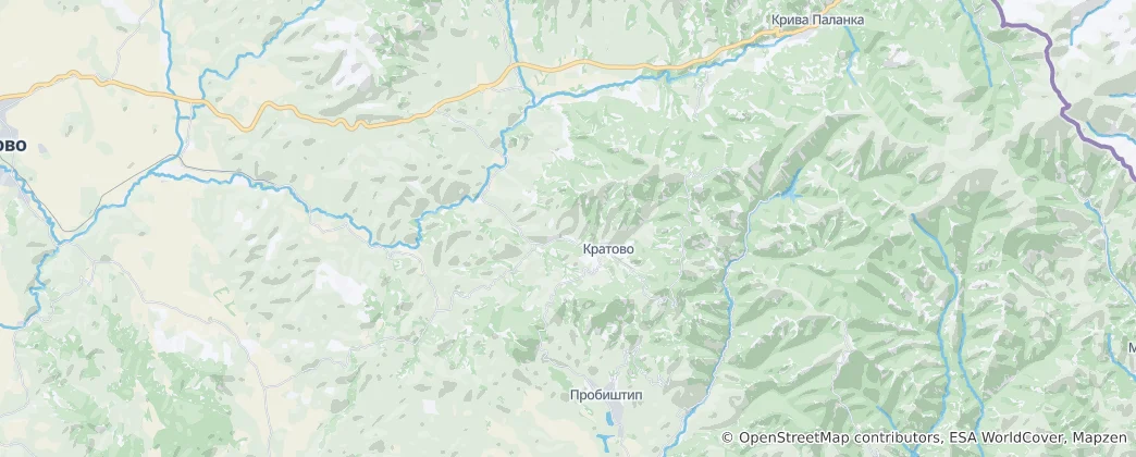 Mappa di Kratovo