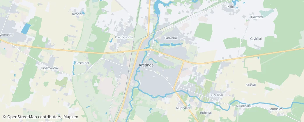 Kretinga Eldership — Mapa