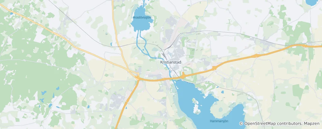 Mappa di Kristianstad