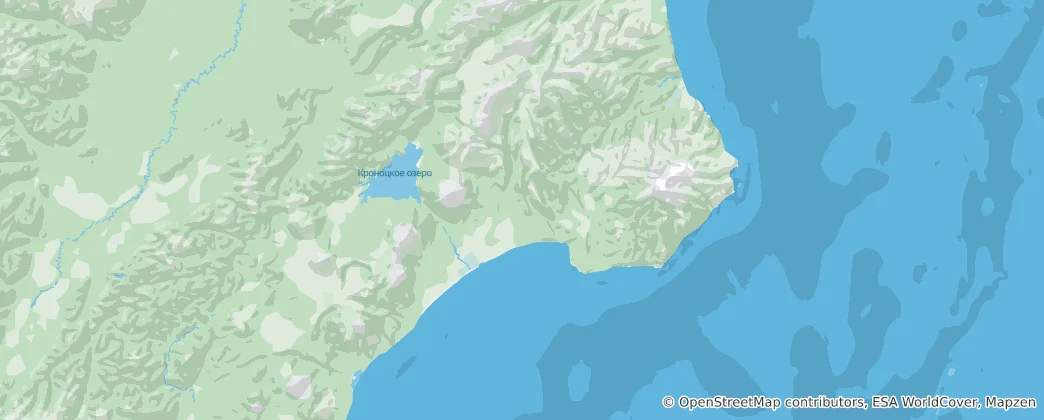 Mappa di Kronotsky Nature Reserve