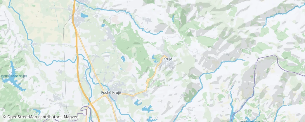 Kruja — Karte