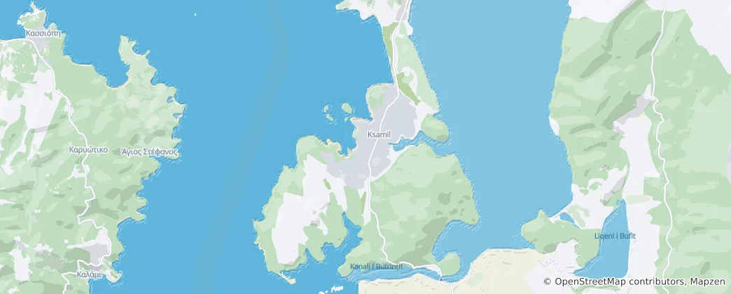 Map of Ksamil