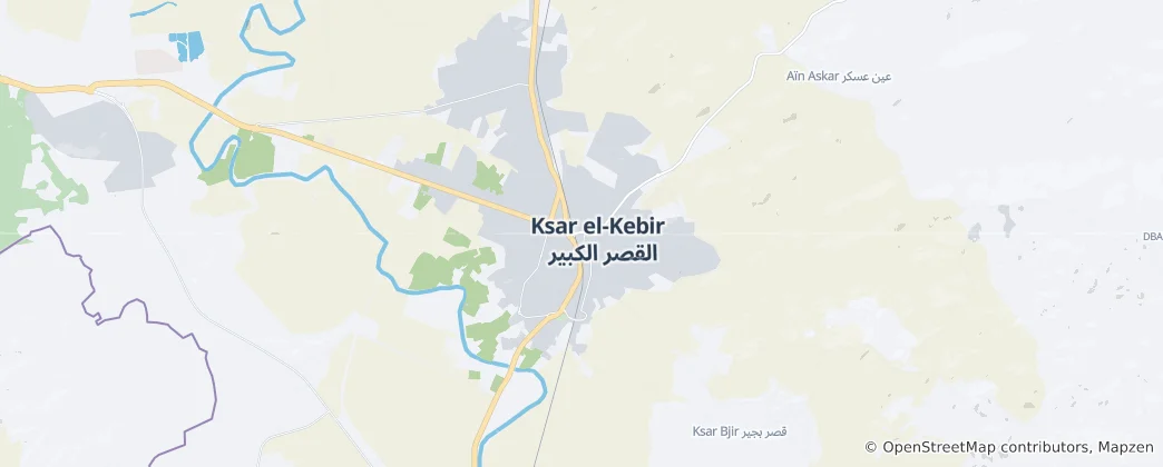 Térkép: Ksar el-Kebir