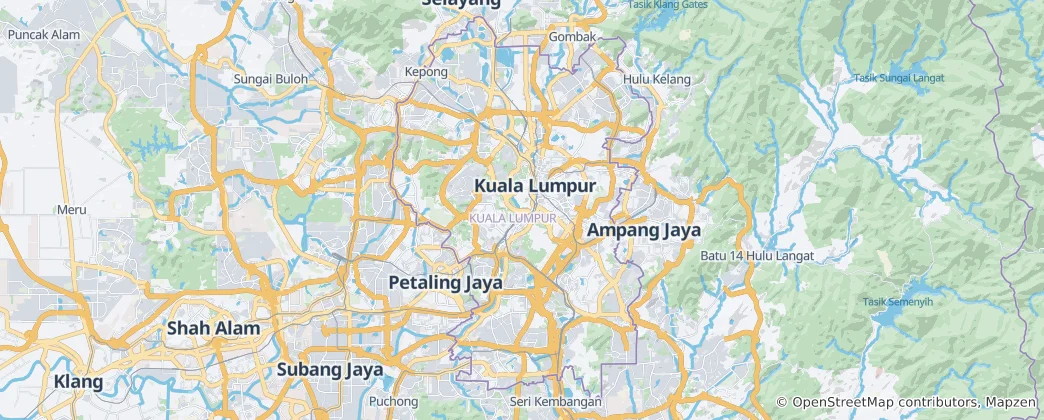 Map of Kuala Lumpur
