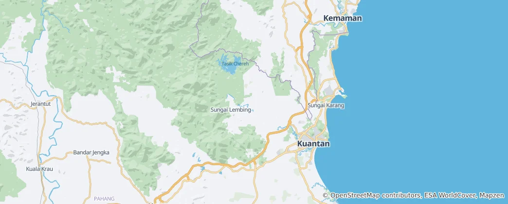 Mappa di Distretto di Kuantan