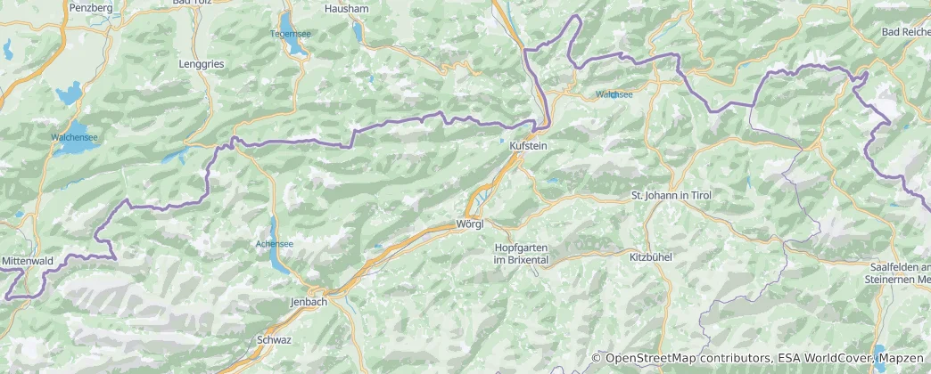 Carte de District de Kufstein