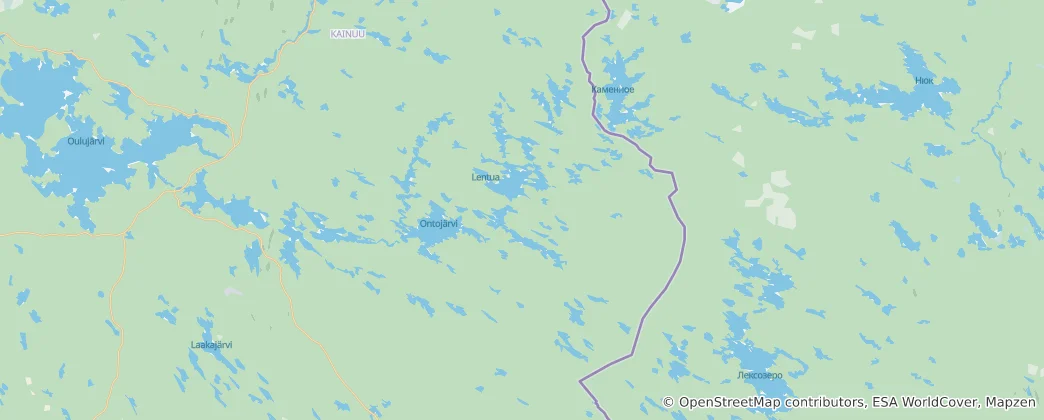 Mapa De Kuhmo