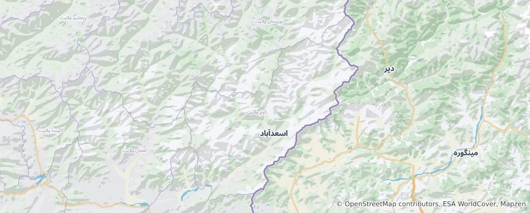 Map of Kunar Province