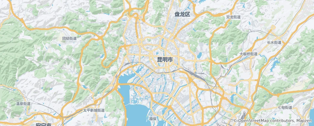 Carte de Kunming