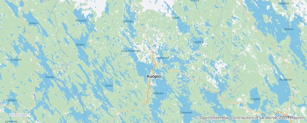 Map of Kuopio
