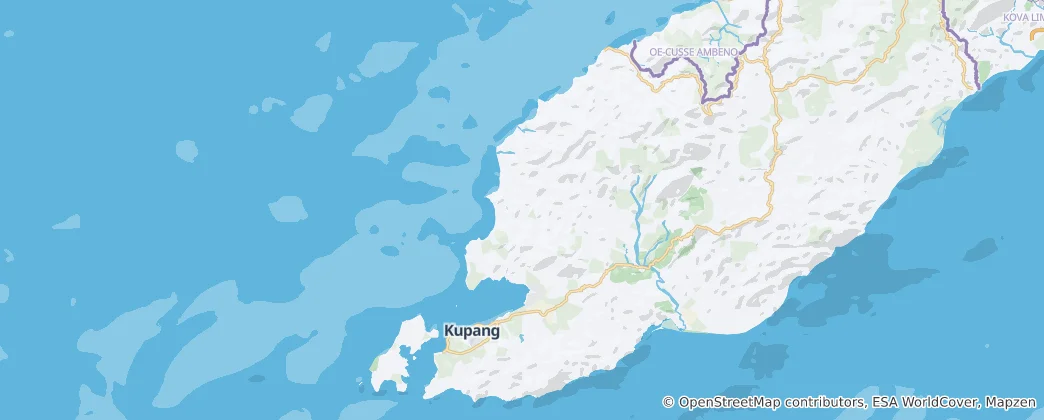 Kaart van Kupang