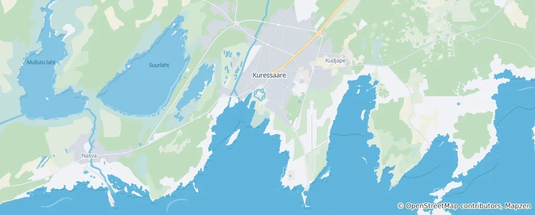 Map of Kuressaare