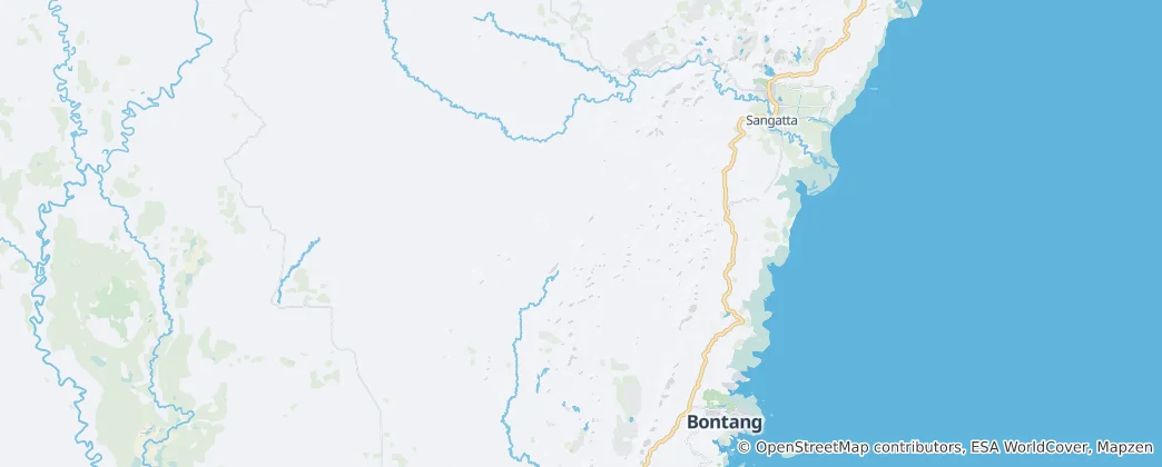Mapa Kutai National Park