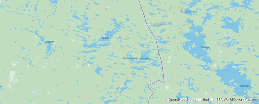 Map of Kuusamo
