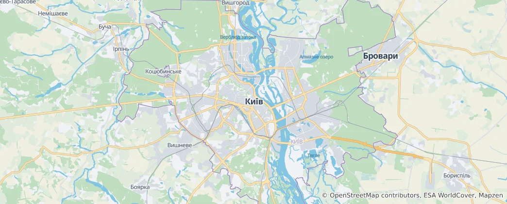 Karte von Kiew