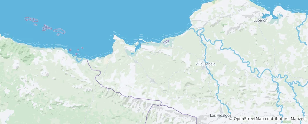 Map of La Isabela
